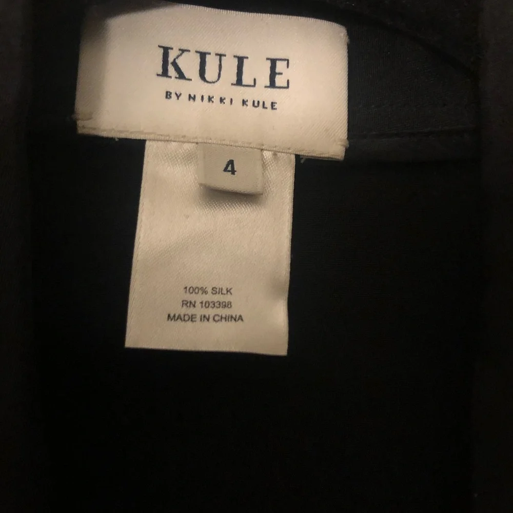 Kule Black Silk Tuxedo Dress - Picture 3 of 4